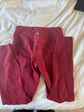 90 Degree By Reflex Burgundy Kids Performance Leggings